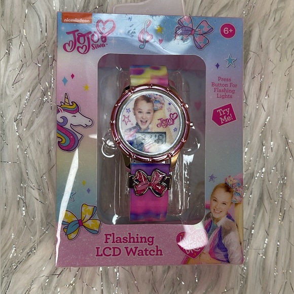Jojo Siwa Child NWB LCD Watch with a Slide Charm - Picture 3 of 3